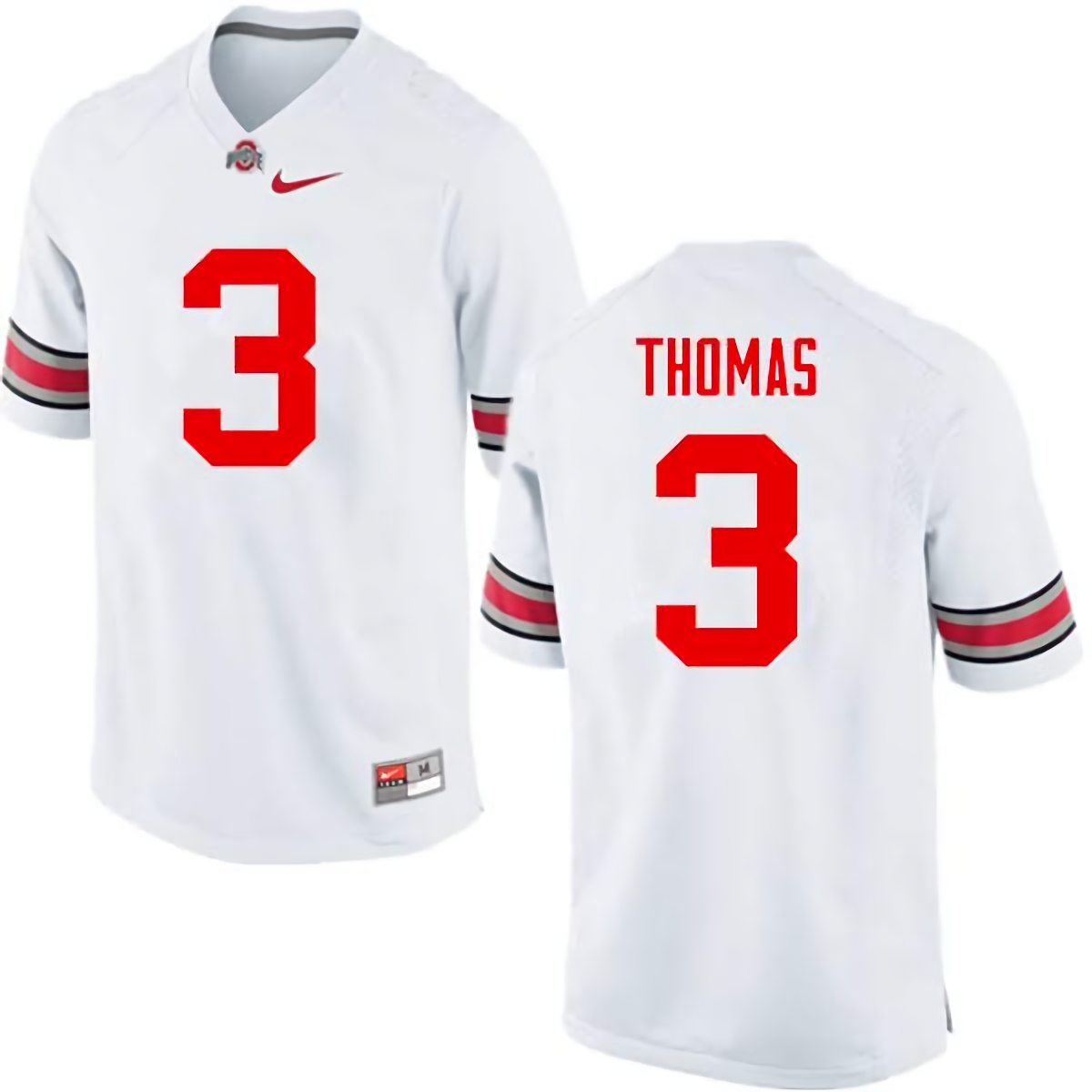 Michael Thomas Ohio State Buckeyes Men's NCAA #3 Nike White College Stitched Football Jersey OXZ7556YP